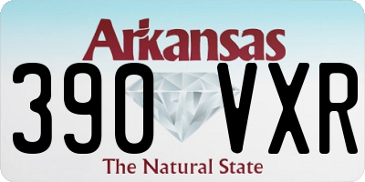 AR license plate 390VXR