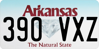 AR license plate 390VXZ