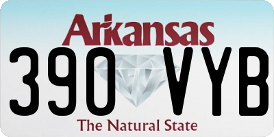 AR license plate 390VYB