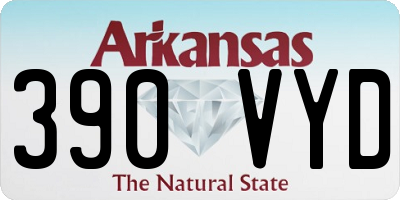 AR license plate 390VYD