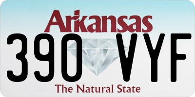 AR license plate 390VYF