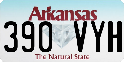 AR license plate 390VYH