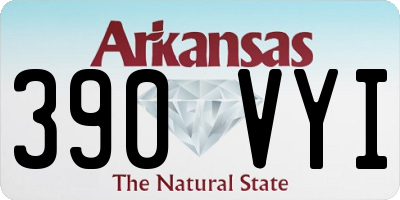 AR license plate 390VYI