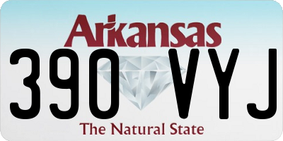 AR license plate 390VYJ