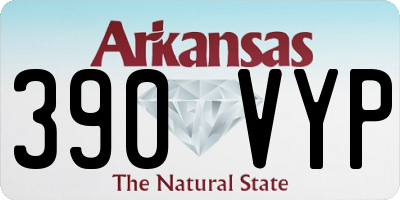AR license plate 390VYP