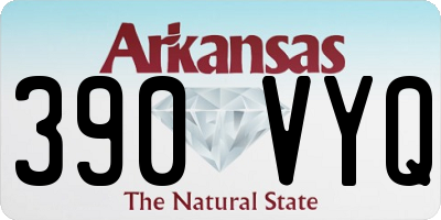 AR license plate 390VYQ