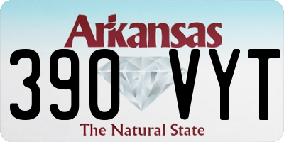 AR license plate 390VYT