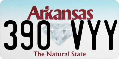 AR license plate 390VYY