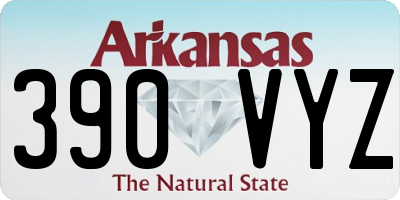 AR license plate 390VYZ