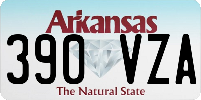 AR license plate 390VZA