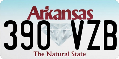 AR license plate 390VZB