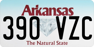 AR license plate 390VZC
