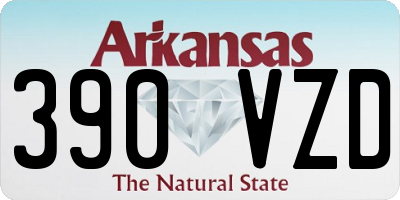 AR license plate 390VZD