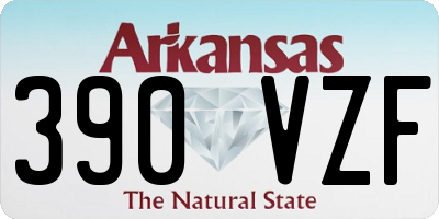 AR license plate 390VZF