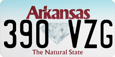 AR license plate 390VZG