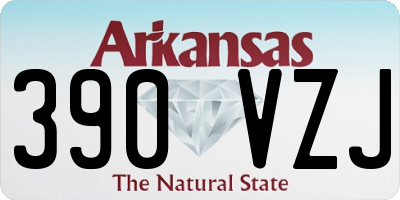 AR license plate 390VZJ