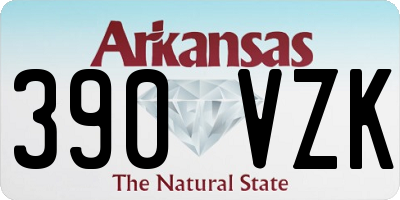 AR license plate 390VZK