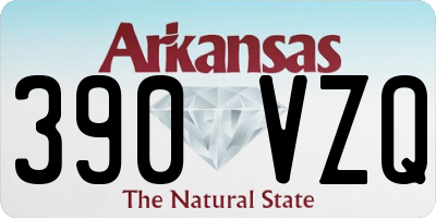 AR license plate 390VZQ