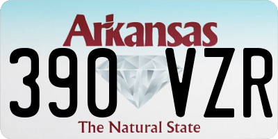 AR license plate 390VZR