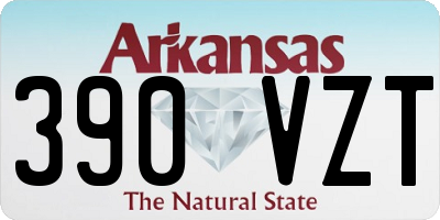 AR license plate 390VZT