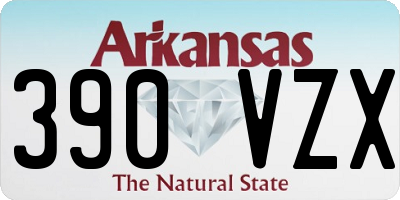 AR license plate 390VZX