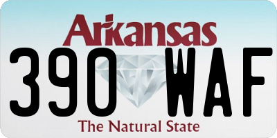 AR license plate 390WAF