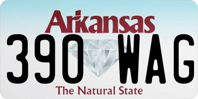 AR license plate 390WAG