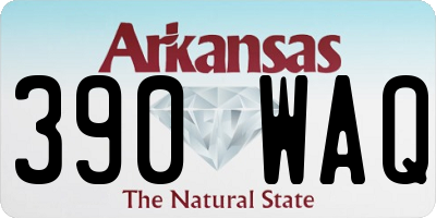 AR license plate 390WAQ