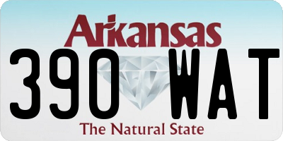 AR license plate 390WAT