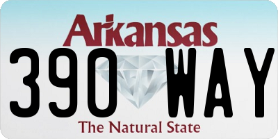AR license plate 390WAY