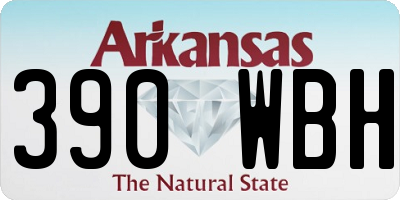 AR license plate 390WBH