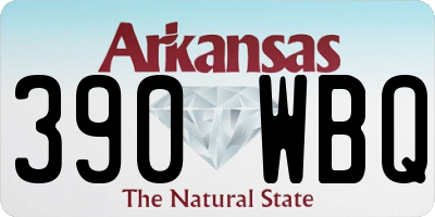 AR license plate 390WBQ