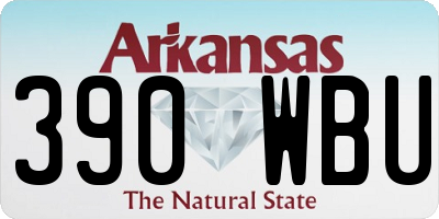 AR license plate 390WBU