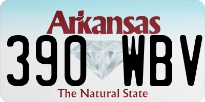 AR license plate 390WBV