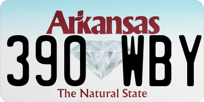AR license plate 390WBY