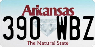 AR license plate 390WBZ