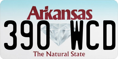 AR license plate 390WCD