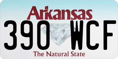 AR license plate 390WCF