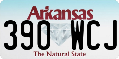 AR license plate 390WCJ
