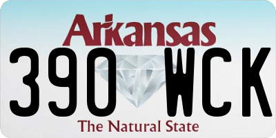 AR license plate 390WCK