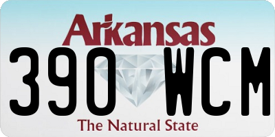 AR license plate 390WCM