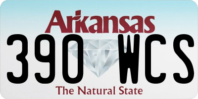 AR license plate 390WCS
