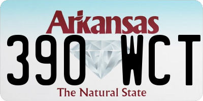 AR license plate 390WCT