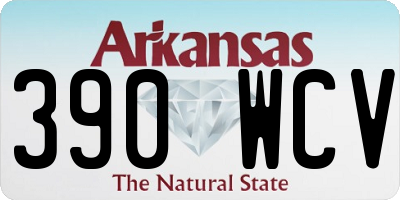 AR license plate 390WCV