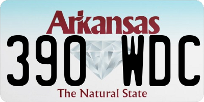 AR license plate 390WDC