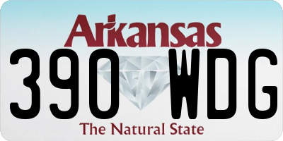 AR license plate 390WDG