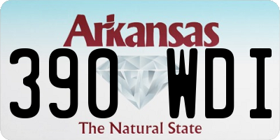 AR license plate 390WDI