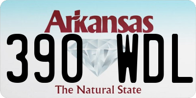 AR license plate 390WDL