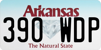 AR license plate 390WDP