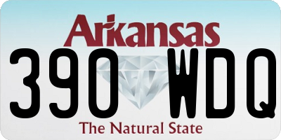 AR license plate 390WDQ